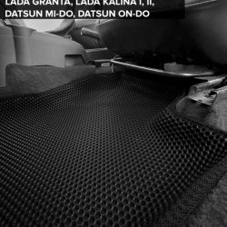 3D коврики EVA с бортами Lada Kalina I седан, хэтчбек, универсал (2004-2013)