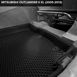 3D коврики EVA с бортами Mitsubishi Outlander II XL (2005-2013)