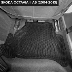 3D коврики EVA с бортами Skoda Octavia II A5 (2004-2013)