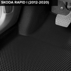 3D коврики EVA с бортами Skoda Rapid I (2012-2020)