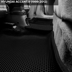 3D коврики EVA с бортами Hyundai Accent II (1999-2012)