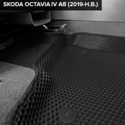 3D коврики EVA с бортами Skoda Octavia IV A8 (2019-н.в.)
