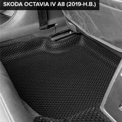 3D коврики EVA с бортами Skoda Octavia IV A8 (2019-н.в.)