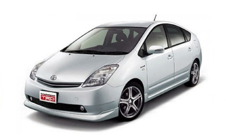 2D коврики EVA в салон и багажник на Toyota Prius II XW20, правый руль (2003-2009)