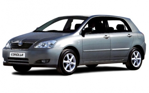 2D коврики EVA в салон на Toyota Corolla IX E120 5D хетчбек, левый руль (2000-2006)