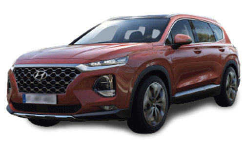 2D коврики EVA в салон и багажник на Hyundai Santa Fe IV 5 мест (2018-2021)