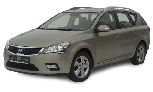 2D коврики EVA в салон на Kia Ceed I рестайлинг (ED FL) универсал (2010-2012)