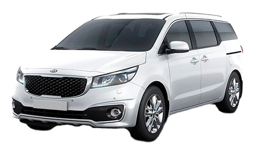3D коврики EVA с бортами в салон на Kia Carnival III передний ряд (2014-2021)