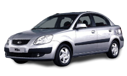 2D коврики EVA в салон и багажник  на Kia Rio II седан (2005-2011)