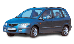2D коврики EVA в салон  на Mazda Premacy I CP, левый руль (1999-2005)