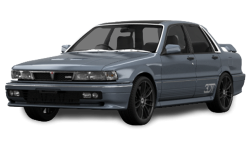 2D коврики EVA в салон  на Mitsubishi Galant VI (1987-1992)