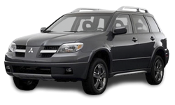 2D коврики EVA в салон и багажник  на Mitsubishi Outlander I (2002-2009)