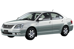 2D коврики EVA в салон и багажник  на Toyota Premio I T240, правый руль (2001-2007)